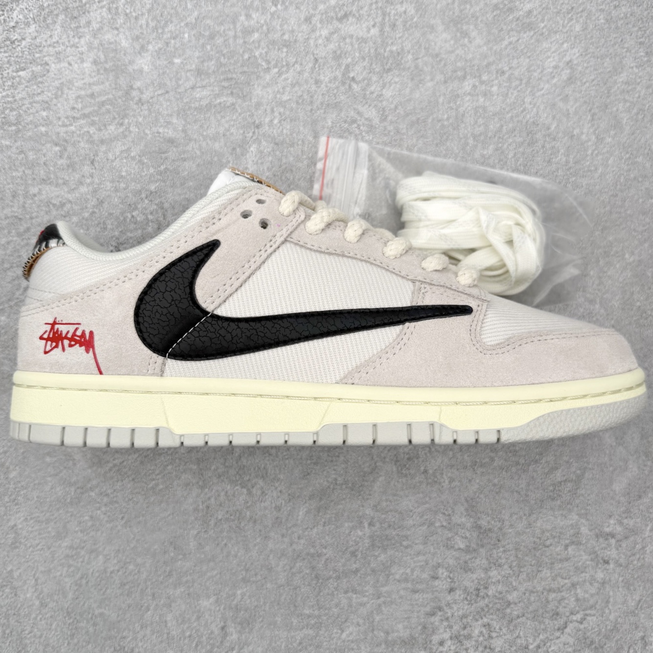 ＃纯原 Stussy x NK DUNK SB Low 斯图西联名倒钩白黑 DD9776-068 独家原