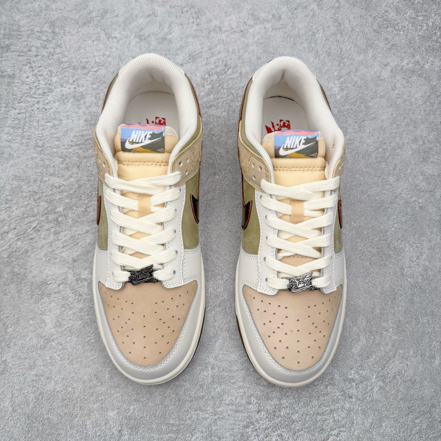 ＃ 纯原 NK Dunk Pegasus Pack 马年限定CNY新年款脱缰系列舒适贴合低帮板鞋 米褐色