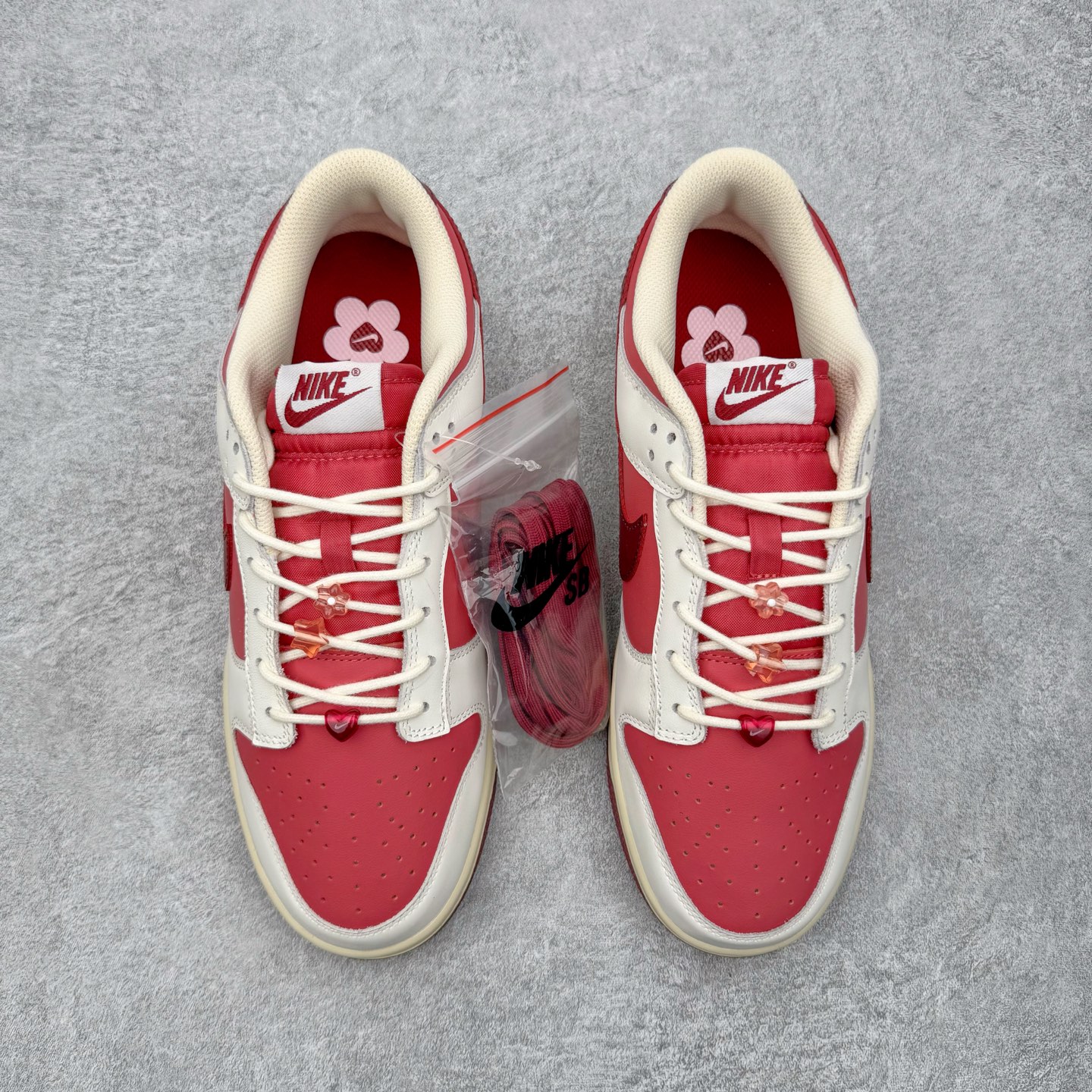 ＃ 纯原 NK Dunk Low Low 情人节白红 HF0736-161 独家原厂航空铝磨具打磨大底 