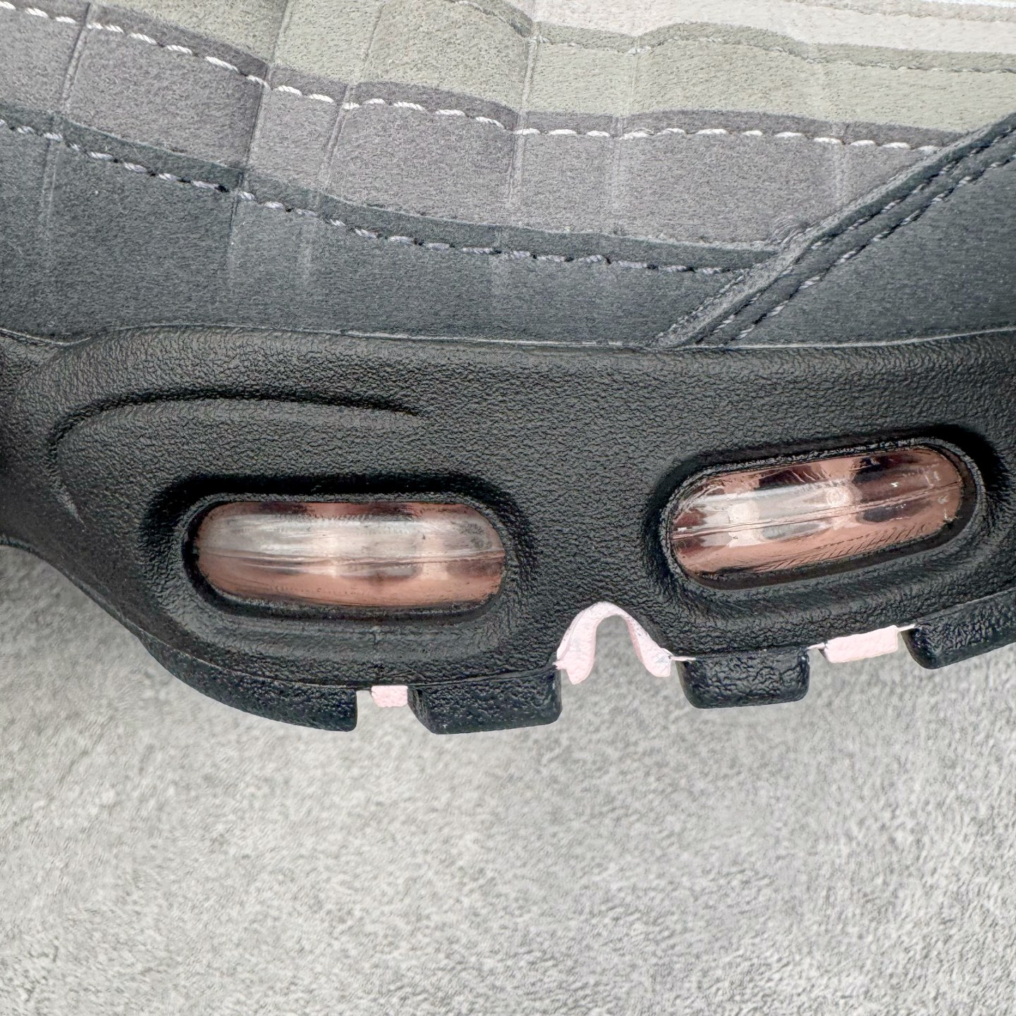 ＃KZ神版 NK Air Max 95 OG 舒适百搭耐磨低帮气垫休闲跑步鞋 灰粉 HJ5996-001