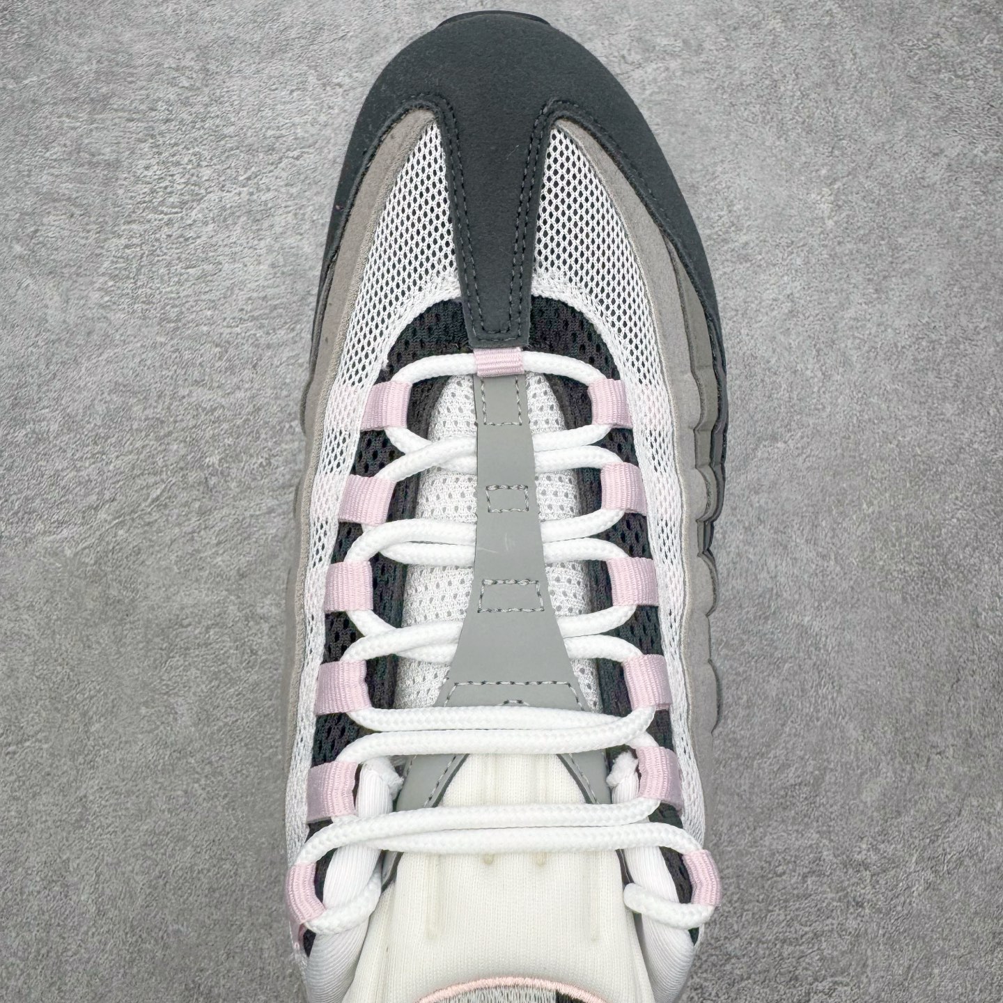 ＃KZ神版 NK Air Max 95 OG 舒适百搭耐磨低帮气垫休闲跑步鞋 灰粉 HJ5996-001