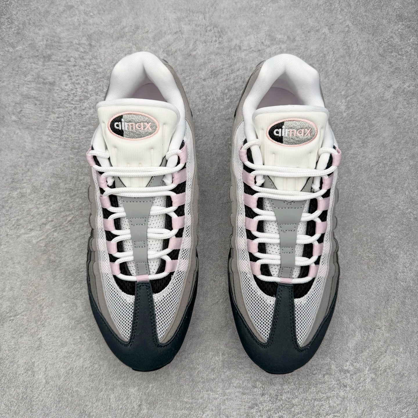＃KZ神版 NK Air Max 95 OG 舒适百搭耐磨低帮气垫休闲跑步鞋 灰粉 HJ5996-001