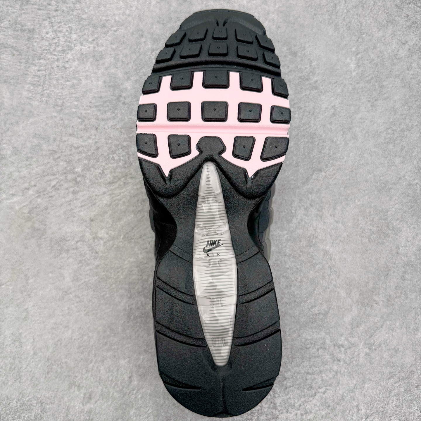 ＃KZ神版 NK Air Max 95 OG 舒适百搭耐磨低帮气垫休闲跑步鞋 灰粉 HJ5996-001