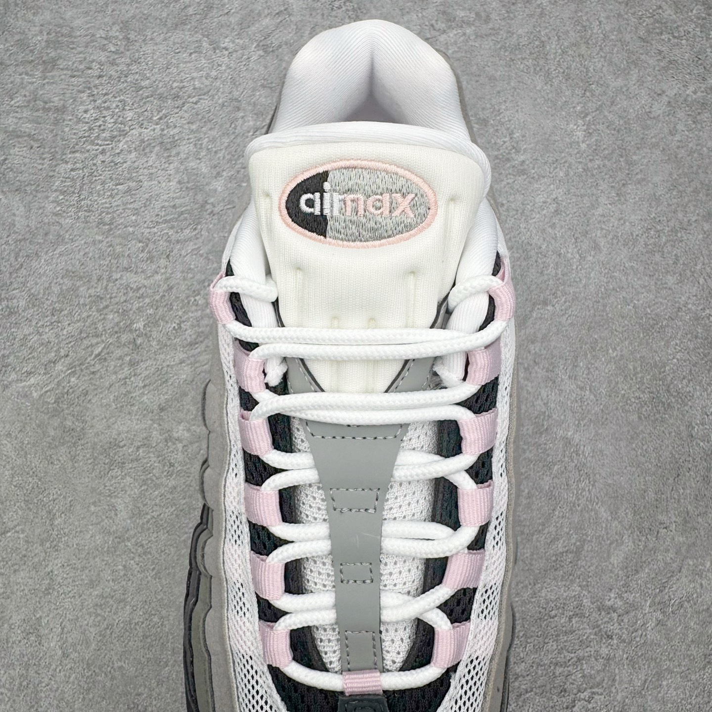 ＃KZ神版 NK Air Max 95 OG 舒适百搭耐磨低帮气垫休闲跑步鞋 灰粉 HJ5996-001