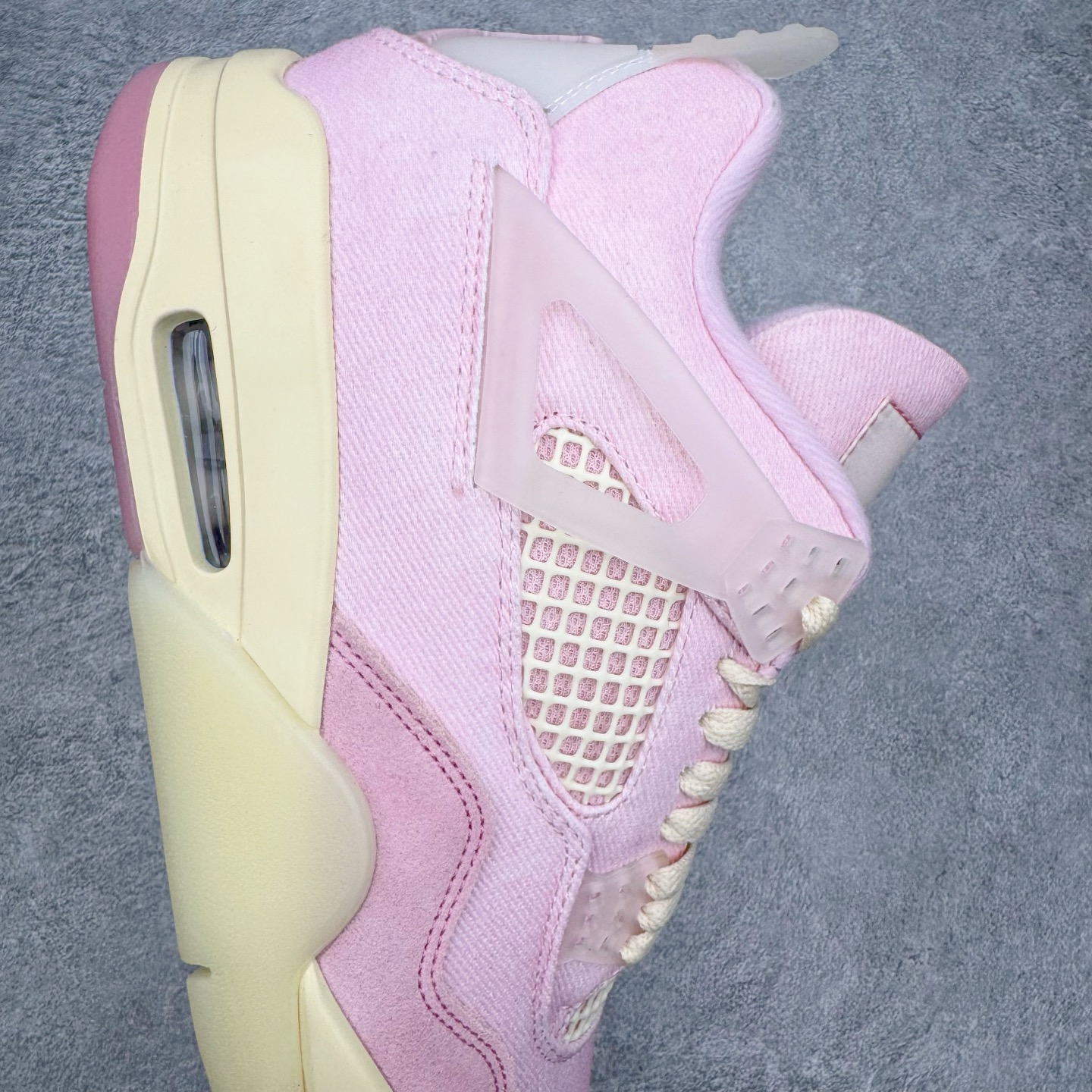 Air Jordan AJ4 Retro 粉色牛仔布 IB6716-600 原厂头层皮料 全新升级改良 