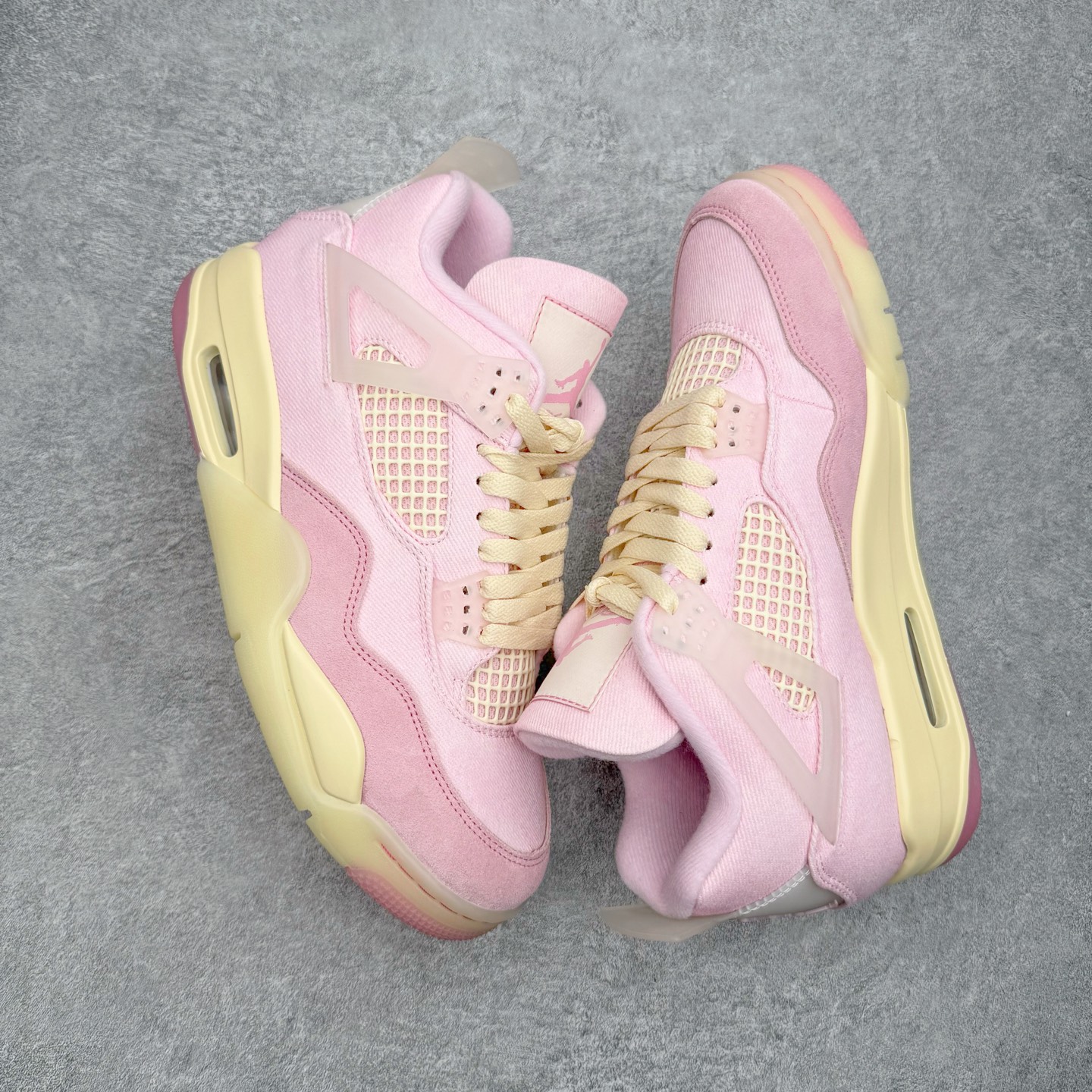 Air Jordan AJ4 Retro 粉色牛仔布 IB6716-600 原厂头层皮料 全新升级改良 