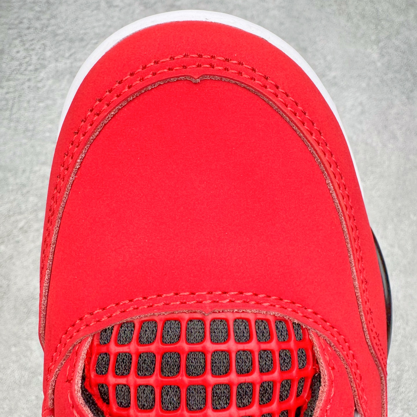 纯原 Air Jordan AJ4 Retro 愤怒的公牛 红色 FQ8138-600 原厂头层皮料 全