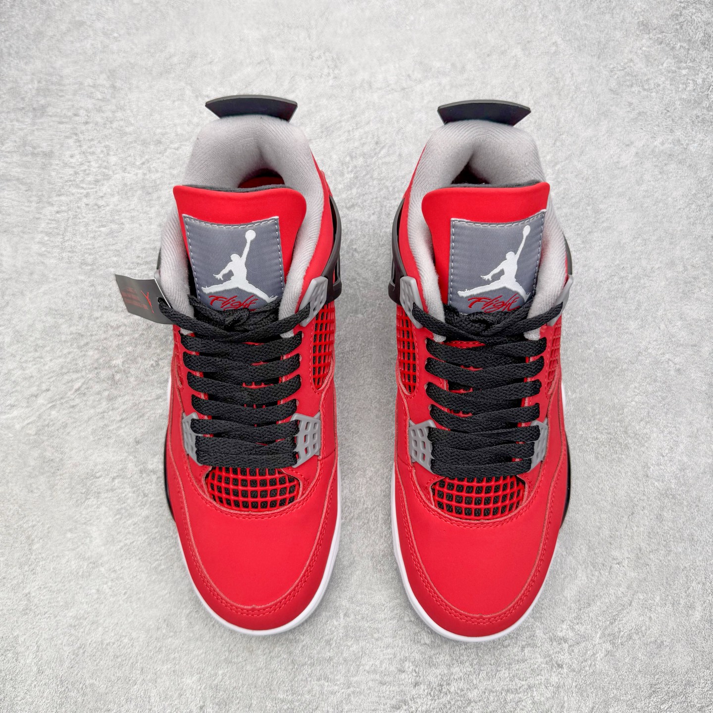 纯原 Air Jordan AJ4 Retro 愤怒的公牛 红色 FQ8138-600 原厂头层皮料 全