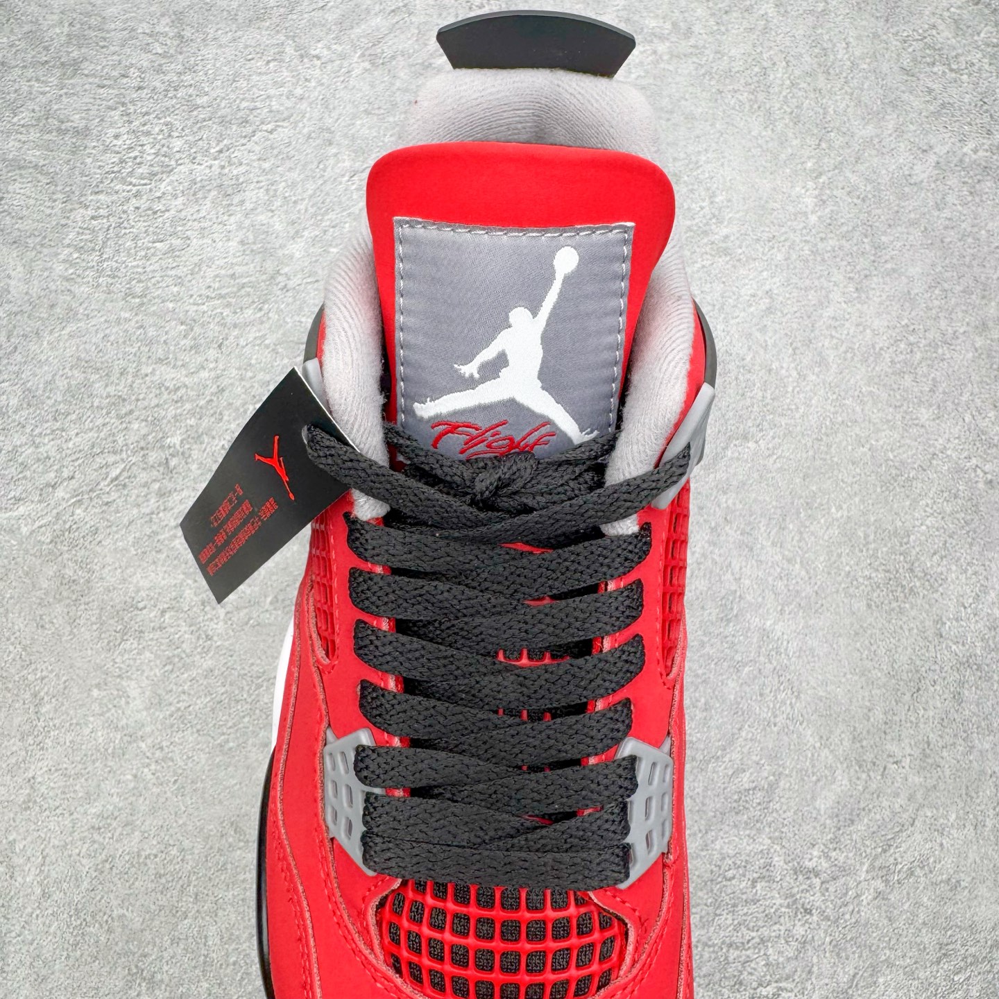 纯原 Air Jordan AJ4 Retro 愤怒的公牛 红色 FQ8138-600 原厂头层皮料 全