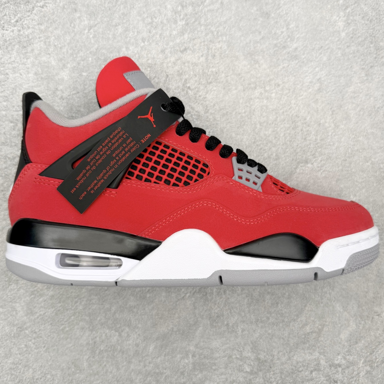 Air Jordan AJ4 Retro 愤怒的公牛 红色 FQ8138-600 原厂头层皮料 全新升级