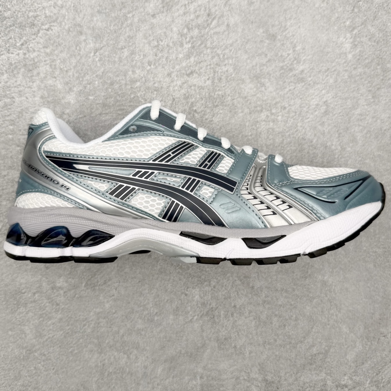Asics Gel-Kayano K14 亚瑟士系列复古舒适织物合成革减震防滑耐磨低帮休闲跑步鞋 市场顶