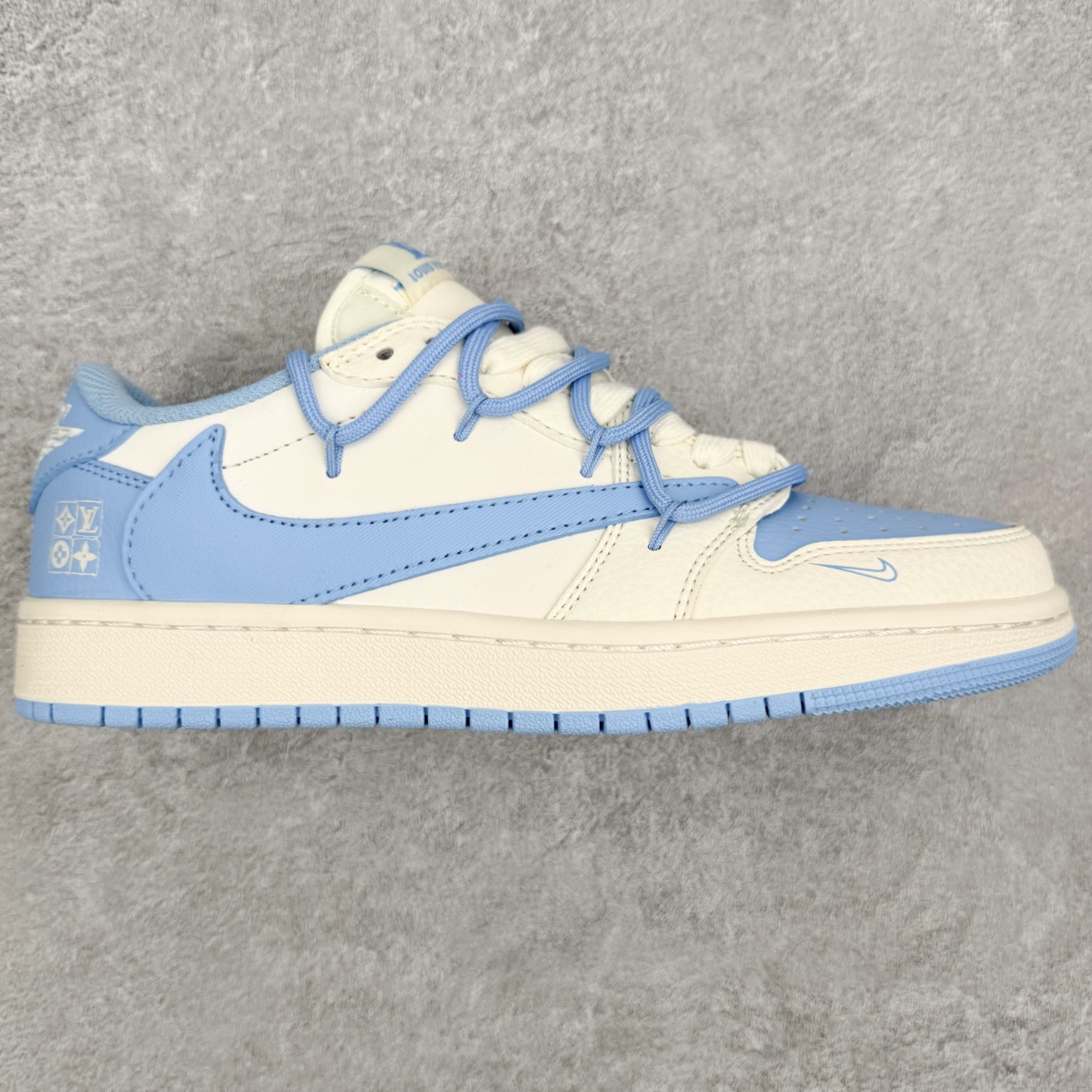 ＃福利特价‼️Air Jordan AJ1 Low 低帮倒钩联名定制配色 原厂内置气垫魔块 A模大底 头