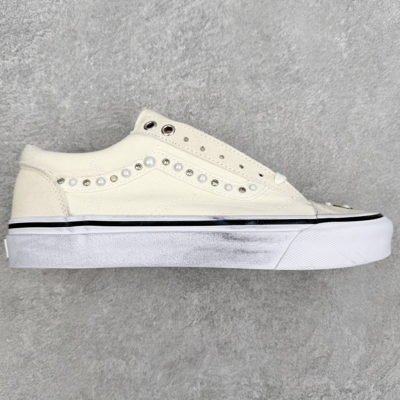 Vans Old Skool 36 Premium Pearlized OTW高端支线 珍珠水钻 做旧复