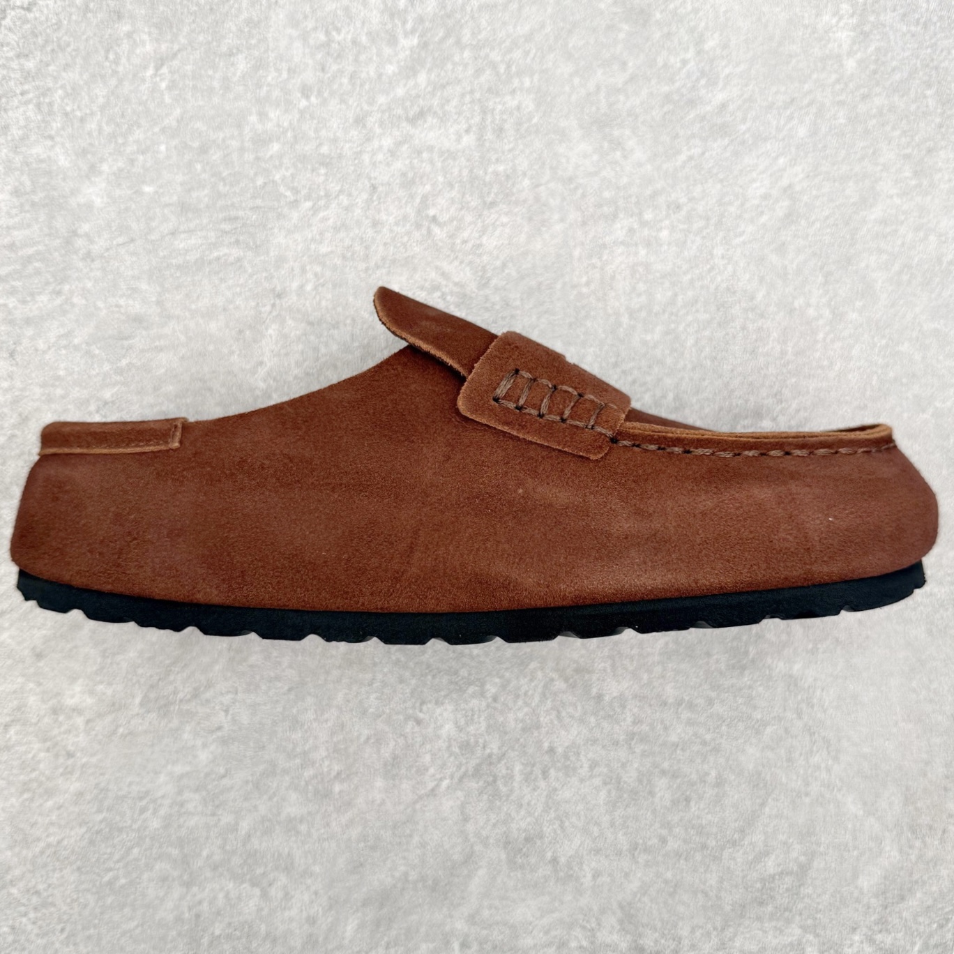 Birkenstock Naples 勃肯绒面舒适圆头百搭增高厚底包头拖鞋男女同款 牛皮绒面革质地柔软 