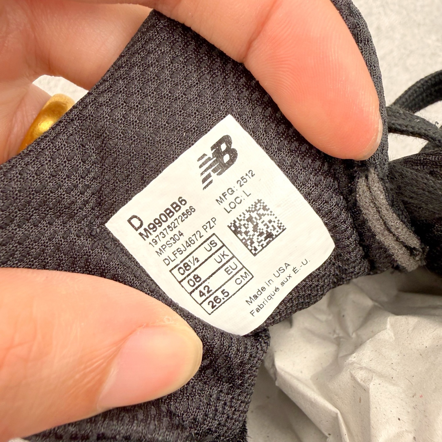 ＃M纯原 New Balance U990BB6 新百伦NB990V6 黑武士 第六代总统复古慢跑鞋 正
