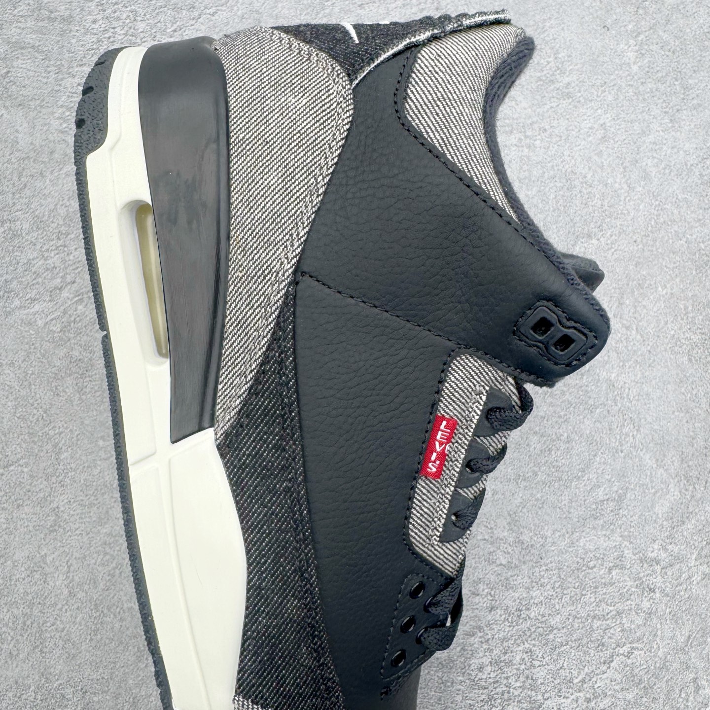 ＃K版纯原 Levi's x Air Jordan AJ3 Retro 李维斯联名黑色 IR0914-4