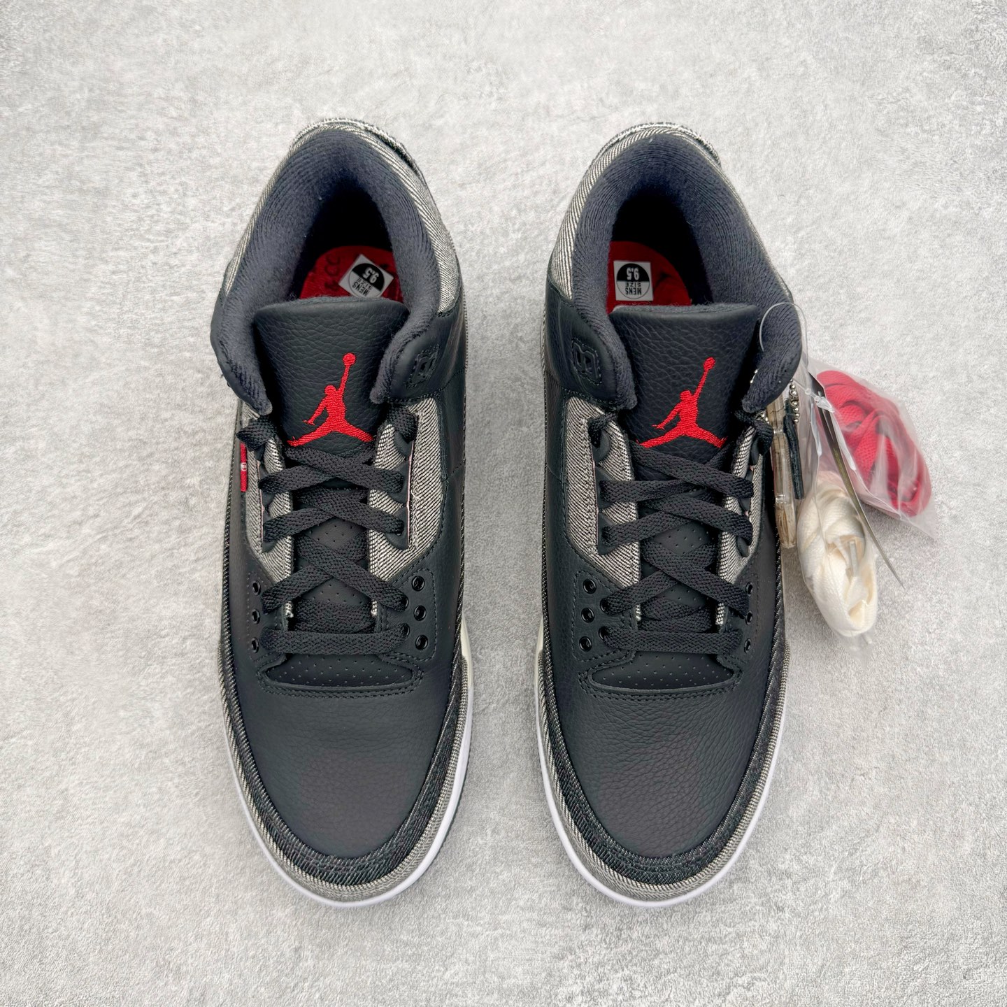 ＃K版纯原 Levi's x Air Jordan AJ3 Retro 李维斯联名黑色 IR0914-4