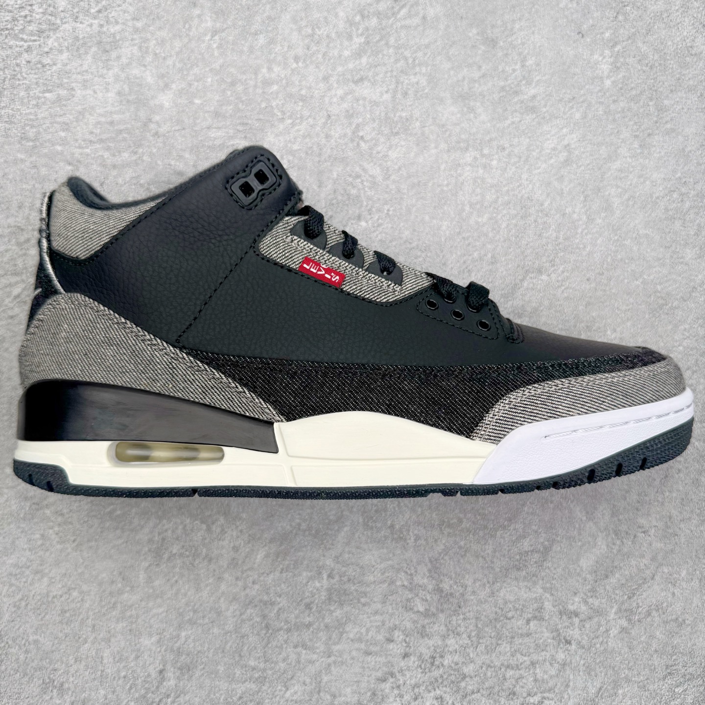 ＃K版纯原 Levi's x Air Jordan AJ3 Retro 李维斯联名黑色 IR0914-4