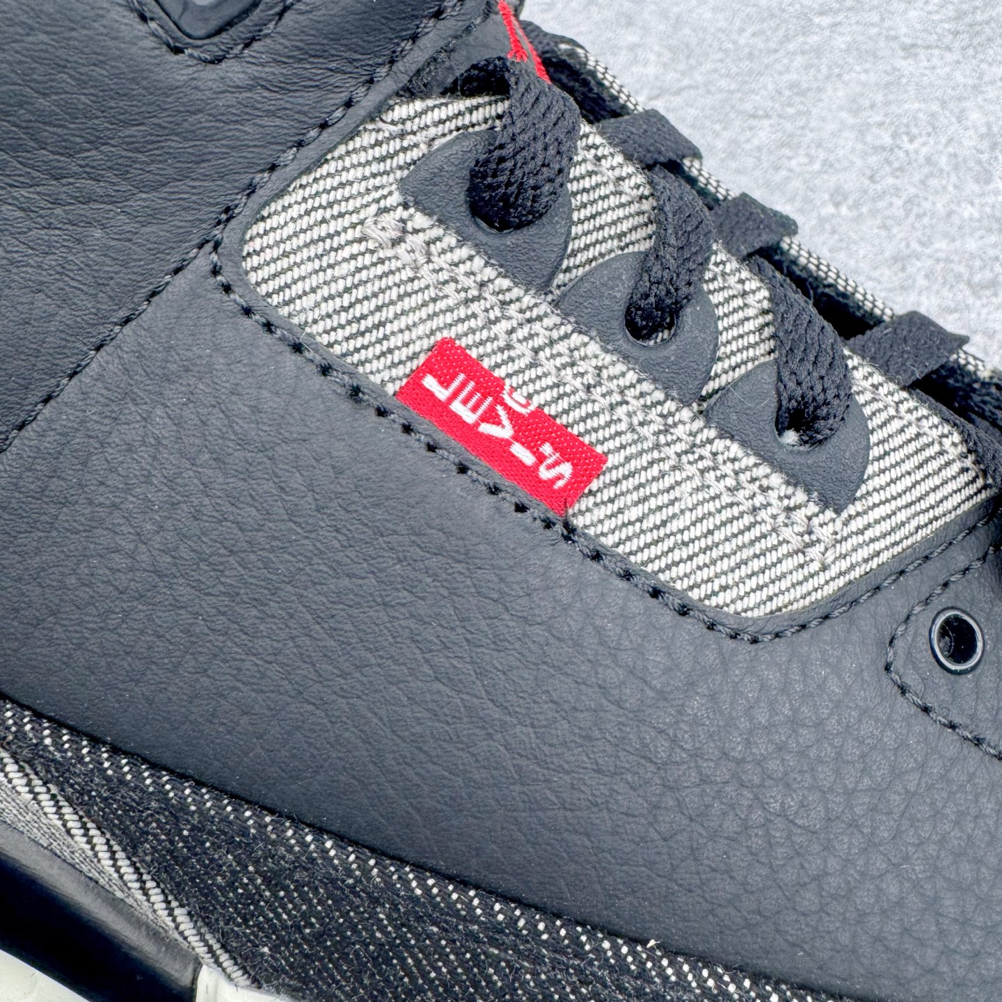 ＃K版纯原 Levi's x Air Jordan AJ3 Retro 李维斯联名黑色 IR0914-4