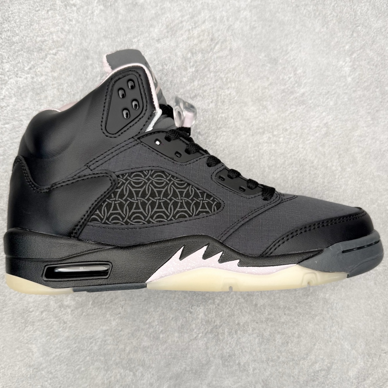 ＃外贸版 PSG x Air Jordan AJ5 Retro 联名黑粉 HQ3004-001 原纸板楦