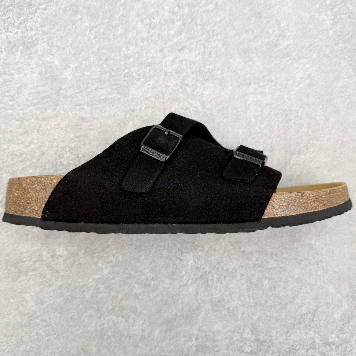 Birkenstock Kyoto 勃肯牛皮绒面革单扣 EVA 防臭一字拖鞋 男女同款 牛皮绒面革质地柔