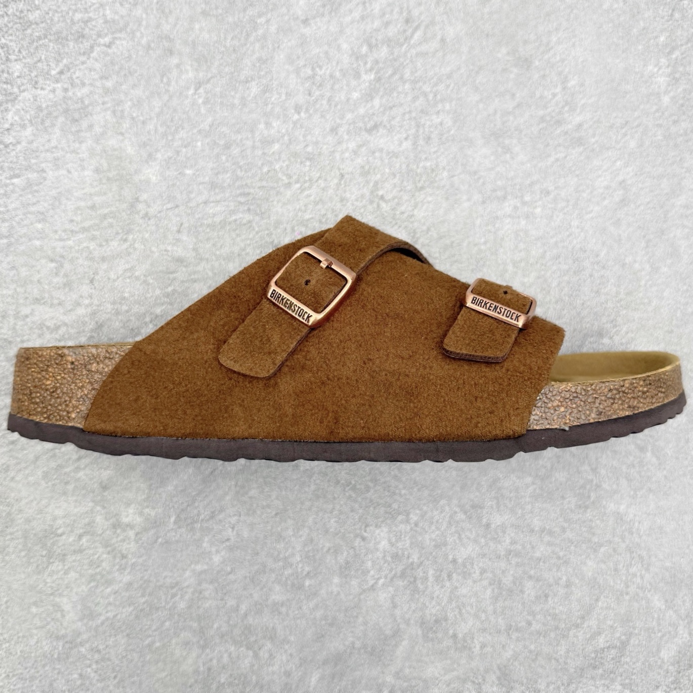Birkenstock Kyoto 勃肯牛皮绒面革单扣 EVA 防臭一字拖鞋 男女同款 牛皮绒面革质地柔