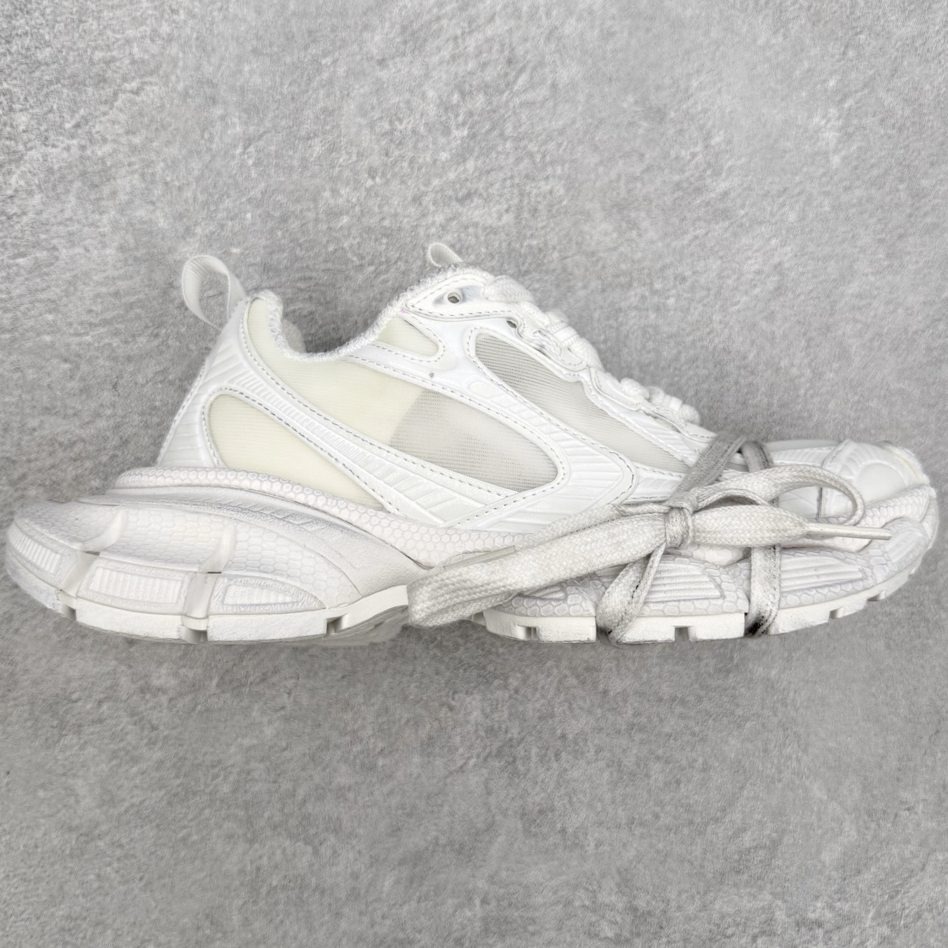 ＃纯原特价‼️BALENCIAGA 3XL Sneakers 巴黎世家十代网布系带低帮走秀复古老爹鞋 实