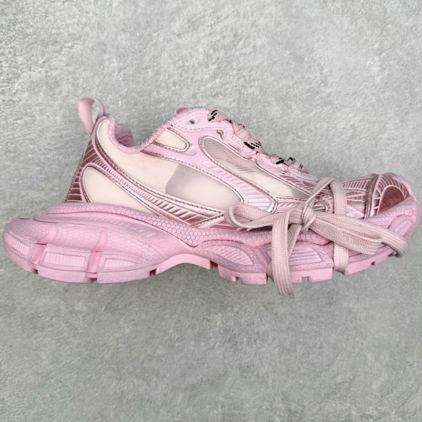 ＃纯原特价‼️BALENCIAGA 3XL Sneakers 巴黎世家十代网布系带低帮走秀复古老爹鞋 实