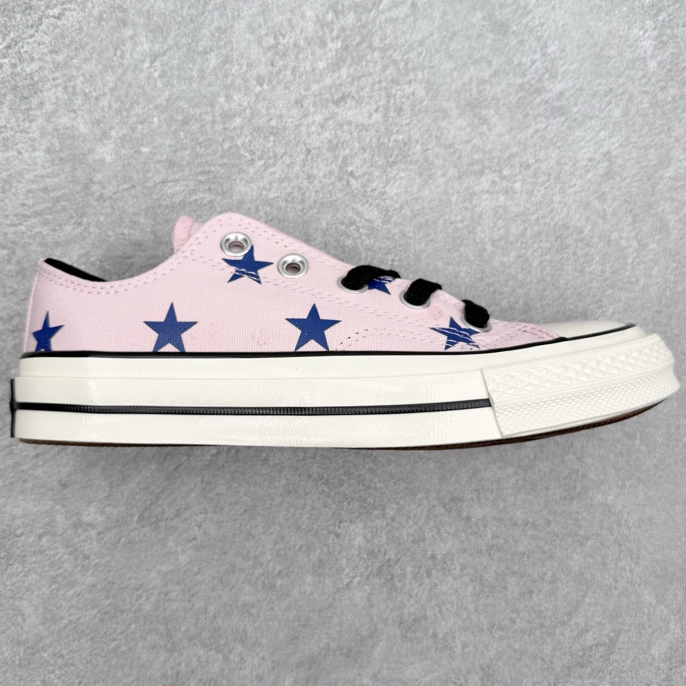 Converse Chuck 1970 粉蓝星星复古高级系带 低帮帆布鞋 男女同款经典Chuck 70鞋