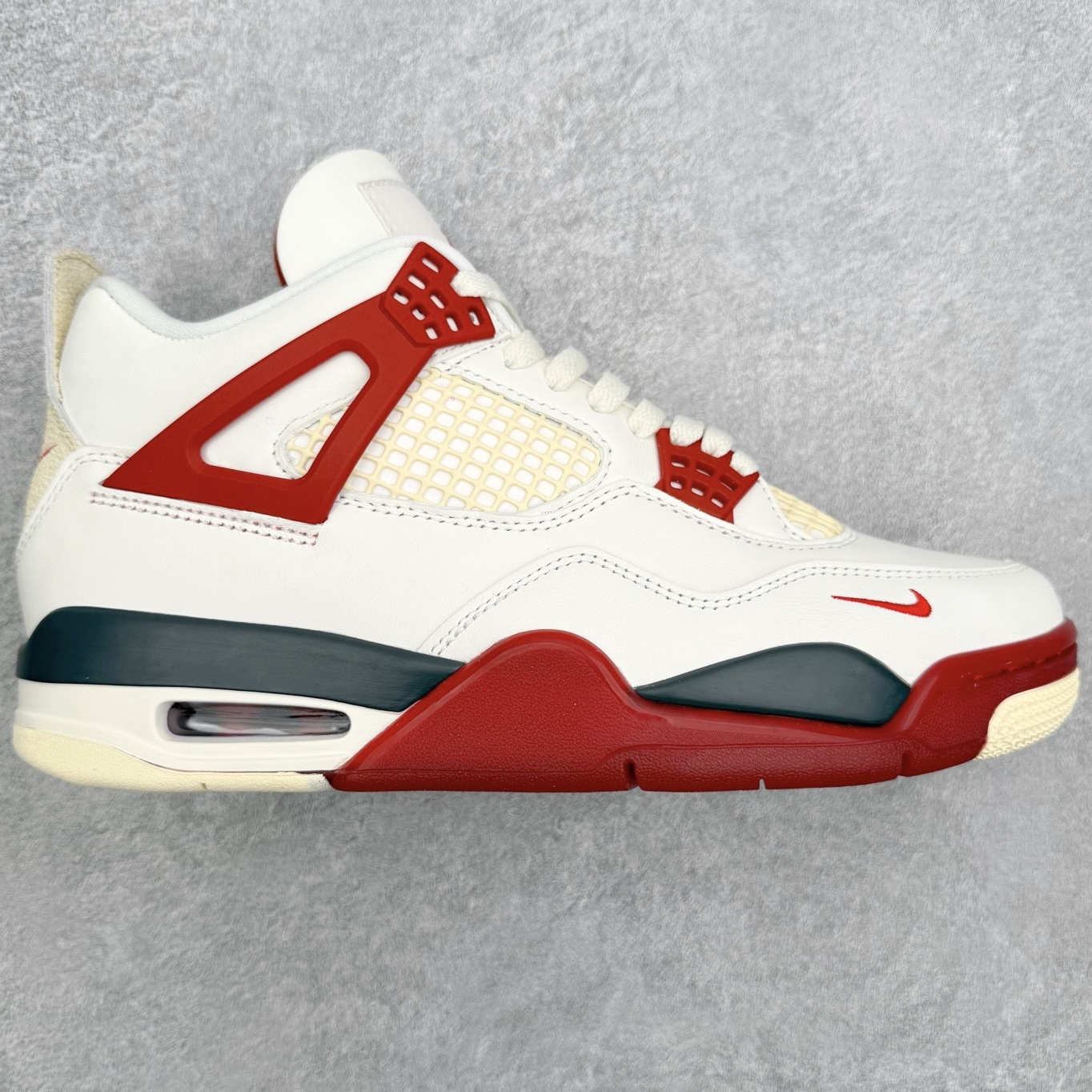 ＃K版纯原 Nigel Sylvester x Jordan Air Jordan AJ4 联名白砖红 