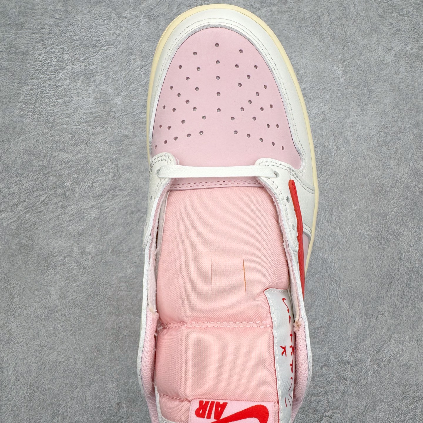 ＃LJ渠道版 Travis Scott x Air Jordan AJ1 Low OG SP TS联名倒