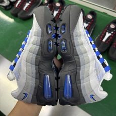 #SF外贸特供 NK Air Max 95 OG 舒适百搭耐磨低帮气垫休闲跑步鞋 男女同款 灰黑蓝 IM #SF外贸特供 NK Air Max 95 OG 舒适百搭耐磨低帮气垫休闲跑步鞋 男女同款 灰黑蓝 IM