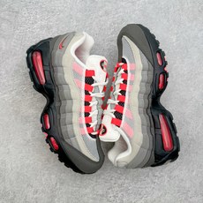 #SF外贸特供 NK Air Max 95 OG 舒适百搭耐磨低帮气垫休闲跑步鞋 男女同款 灰黑红 HM #SF外贸特供 NK Air Max 95 OG 舒适百搭耐磨低帮气垫休闲跑步鞋 男女同款 灰黑红 HM