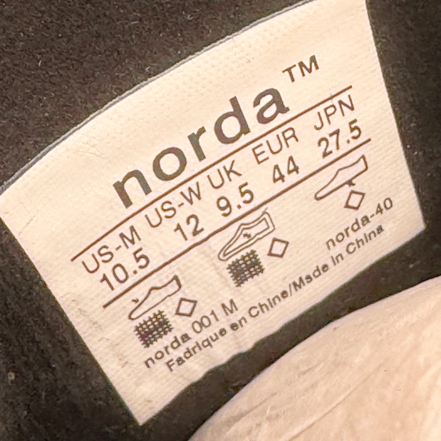 ＃SD纯原 NORDA 001 G+ 诺达轻便户外机能风运动舒适防滑耐磨低帮跑步鞋 鞋面主体后跟配色与包