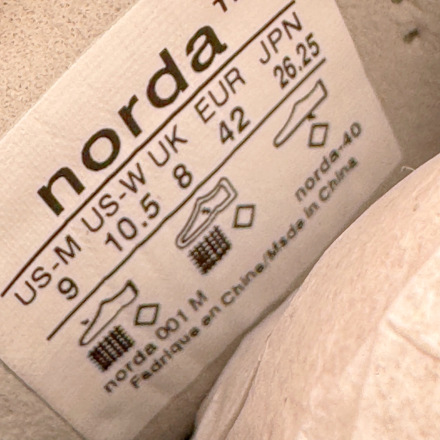 ＃SD纯原 NORDA 001 G+ 诺达轻便户外机能风运动舒适防滑耐磨低帮跑步鞋 鞋面主体后跟配色与包