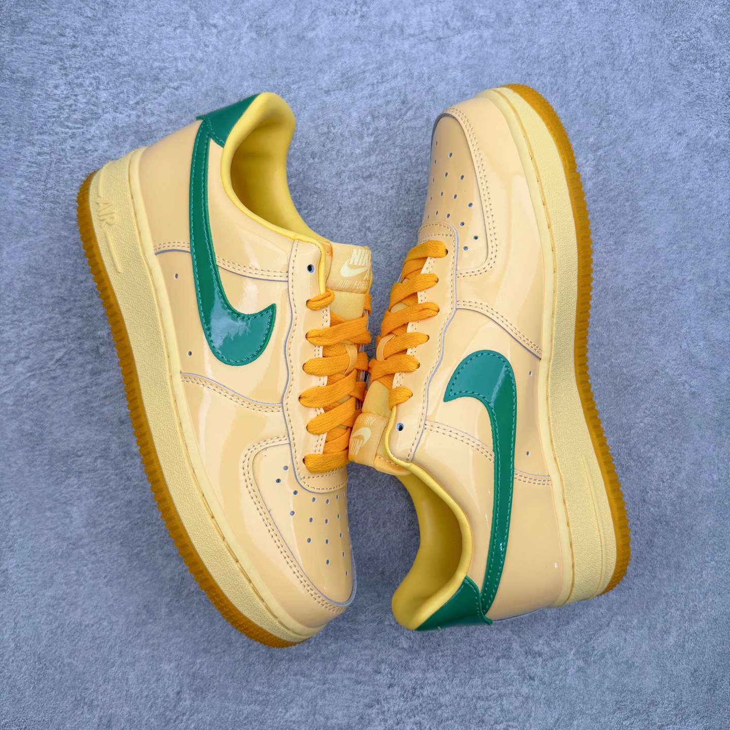 ＃SF外贸特供 NK AIR Force 1 Low 空军一号漆皮 黄玉 IO4489-700 独家全新