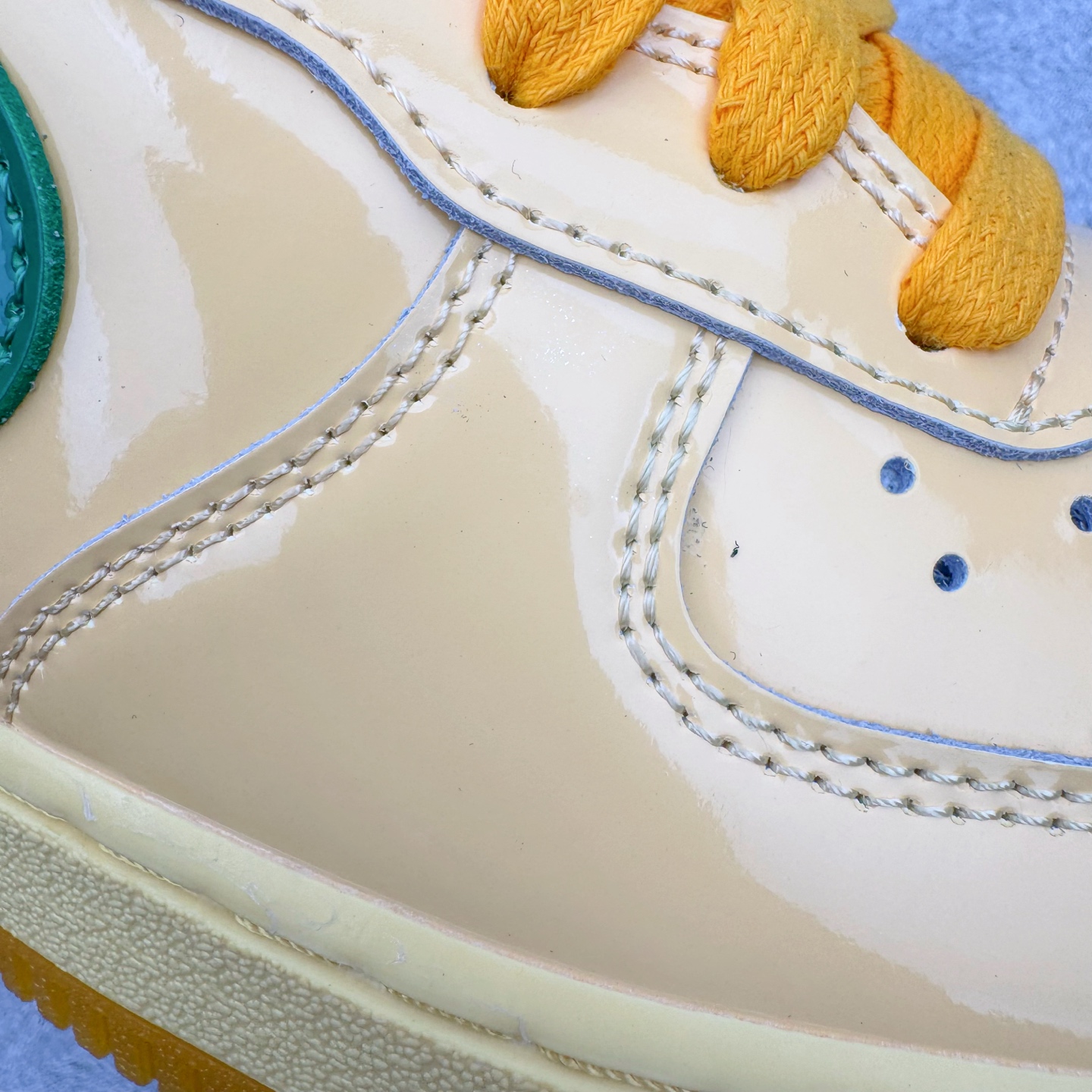＃SF外贸特供 NK AIR Force 1 Low 空军一号漆皮 黄玉 IO4489-700 独家全新