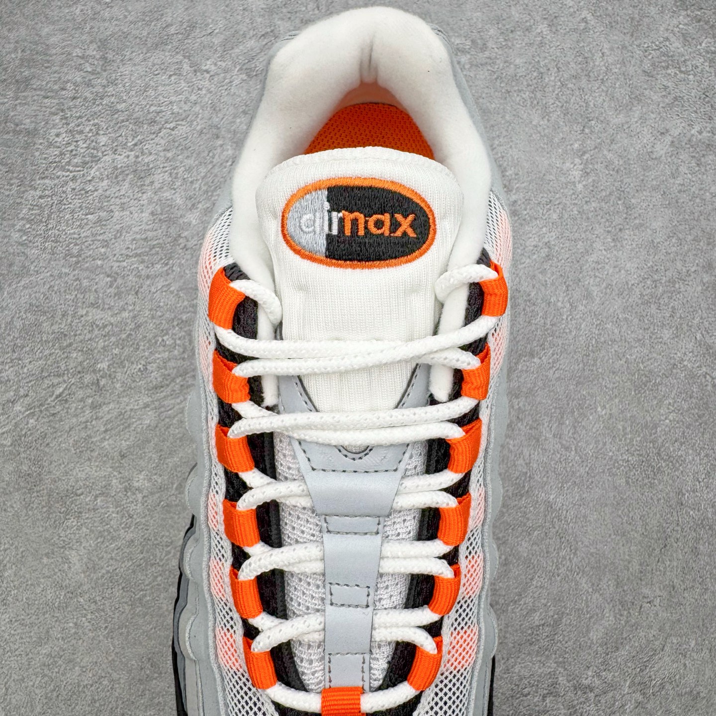 #SF外贸特供 NK Air Max 95 OG 舒适百搭耐磨低帮气垫休闲跑步鞋 男女同款 灰黑橙 HM #SF外贸特供 NK Air Max 95 OG 舒适百搭耐磨低帮气垫休闲跑步鞋 男女同款 灰黑橙 HM