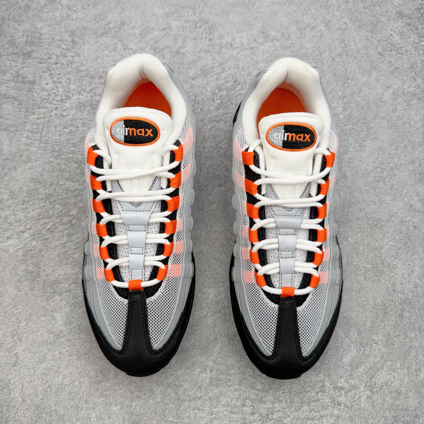 #SF外贸特供 NK Air Max 95 OG 舒适百搭耐磨低帮气垫休闲跑步鞋 男女同款 灰黑橙 HM #SF外贸特供 NK Air Max 95 OG 舒适百搭耐磨低帮气垫休闲跑步鞋 男女同款 灰黑橙 HM