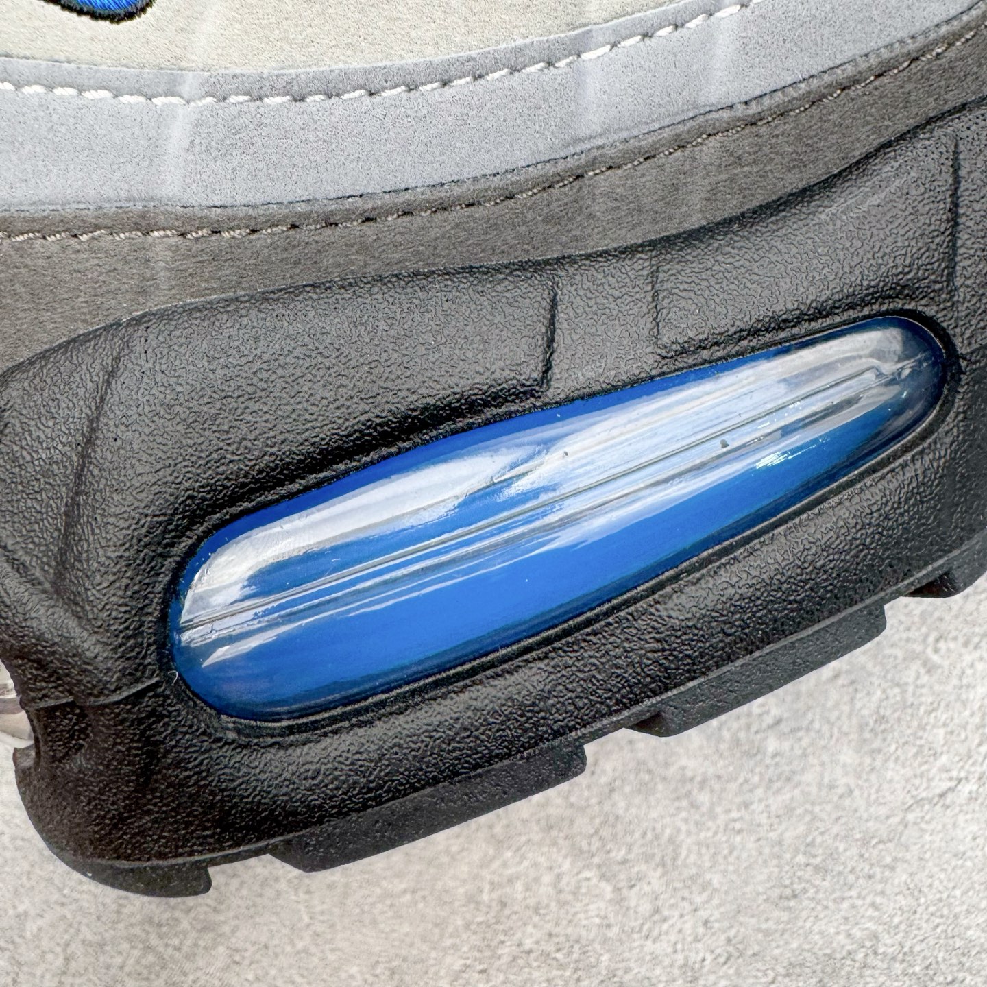 ＃SF外贸特供 NK Air Max 95 OG 舒适百搭耐磨低帮气垫休闲跑步鞋 男女同款 灰黑蓝 IM