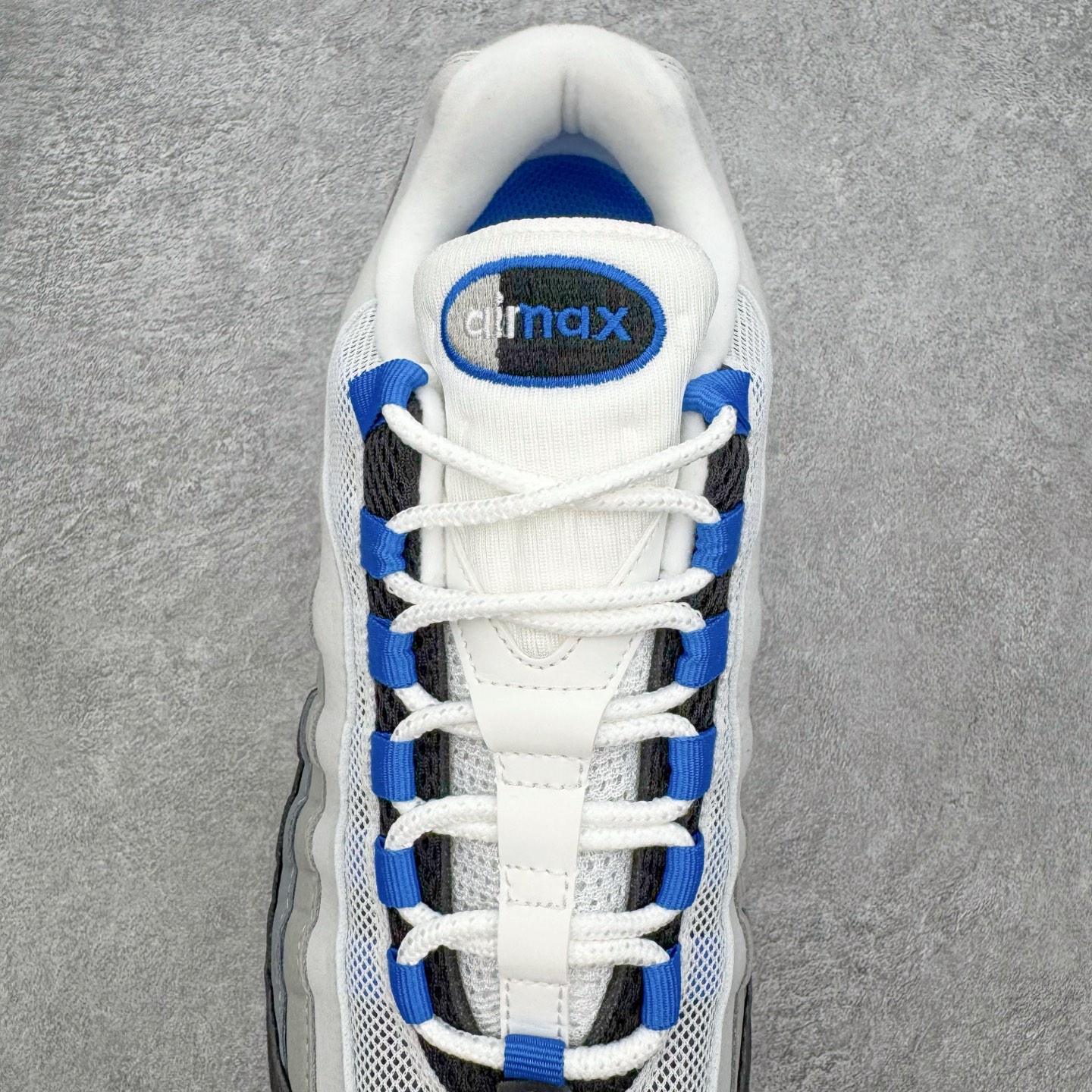 ＃SF外贸特供 NK Air Max 95 OG 舒适百搭耐磨低帮气垫休闲跑步鞋 男女同款 灰黑蓝 IM