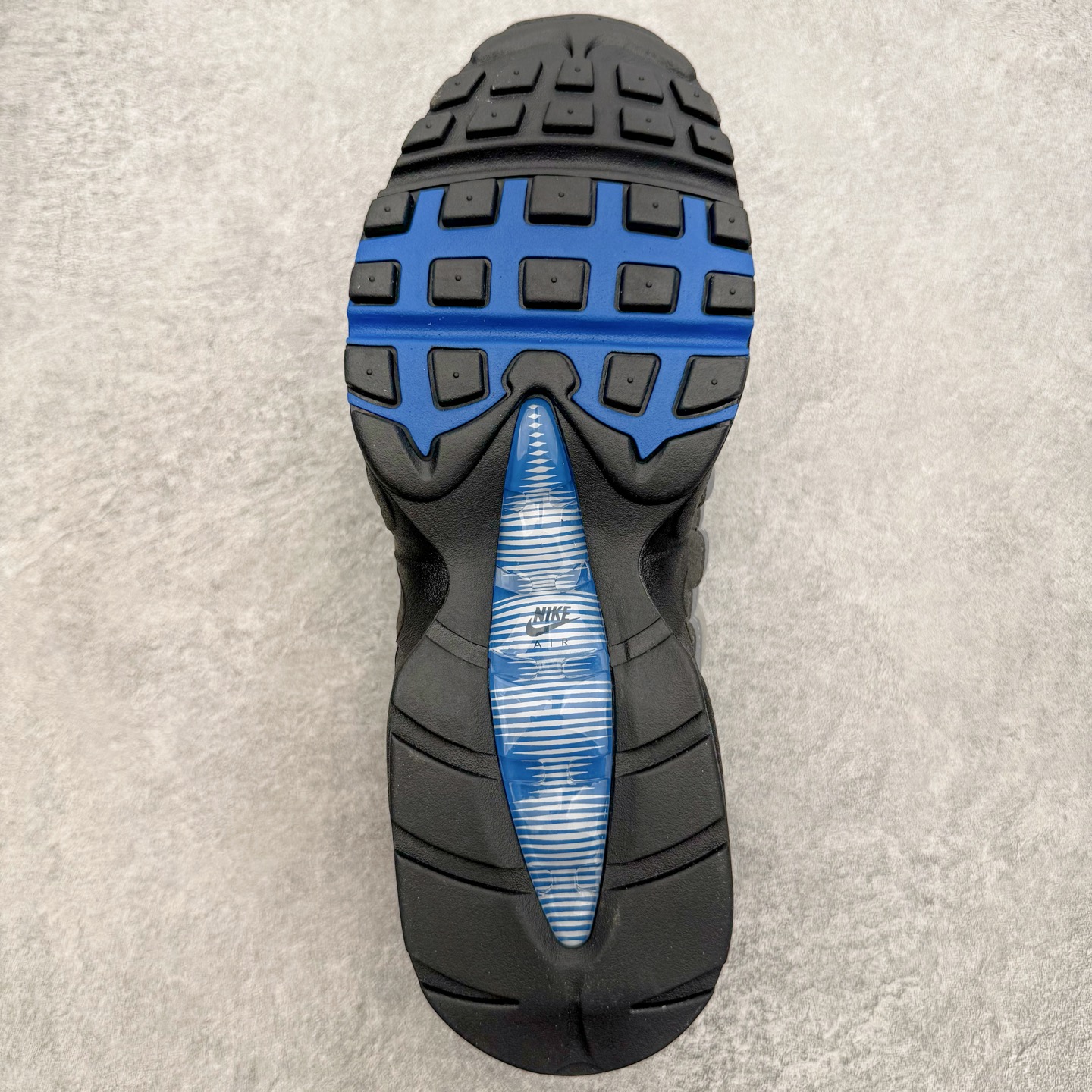 ＃SF外贸特供 NK Air Max 95 OG 舒适百搭耐磨低帮气垫休闲跑步鞋 男女同款 灰黑蓝 IM
