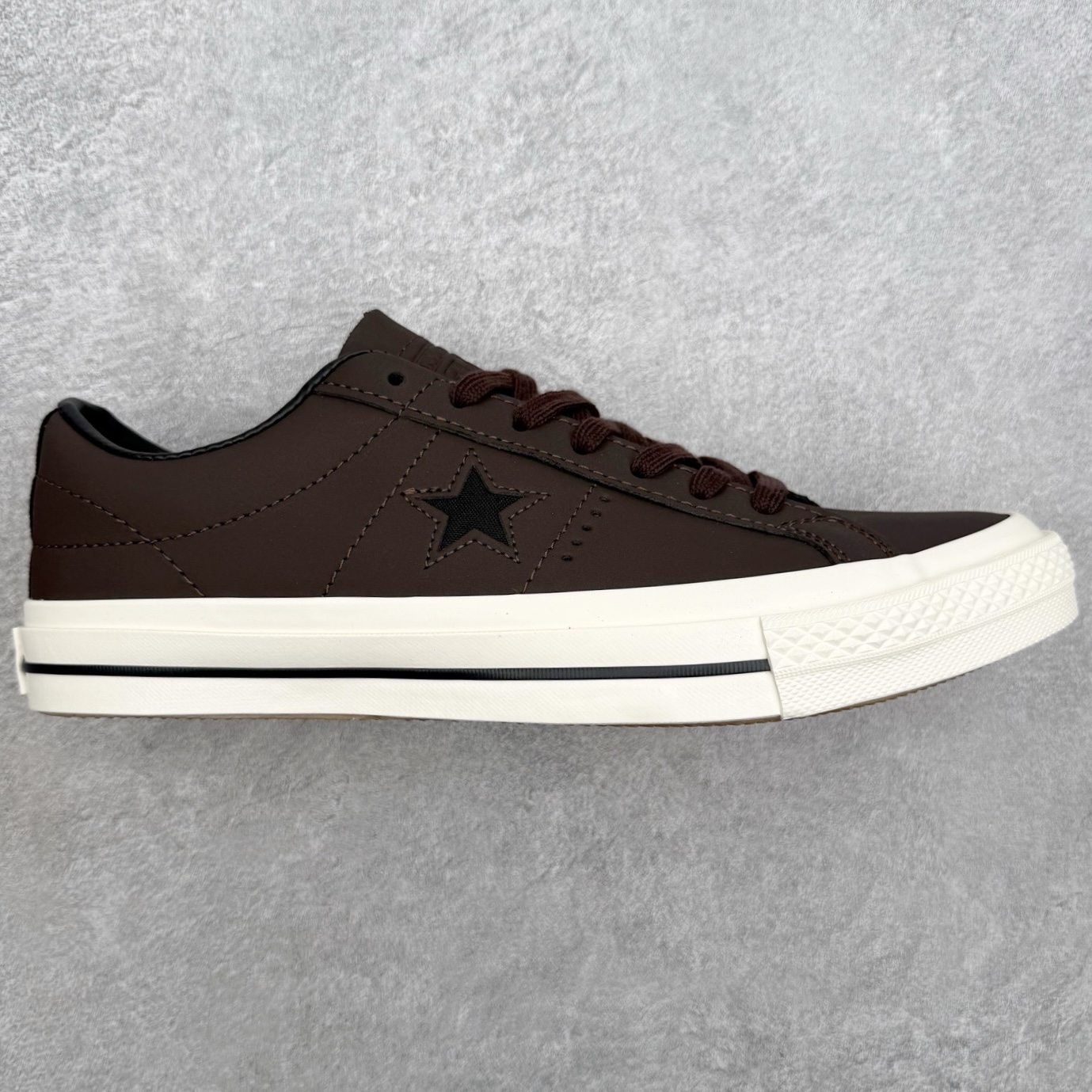 Converse One Star Pro 咖啡棕匡威木村一星复古休闲硫化板鞋哑光咖啡棕皮革鞋面 细腻耐