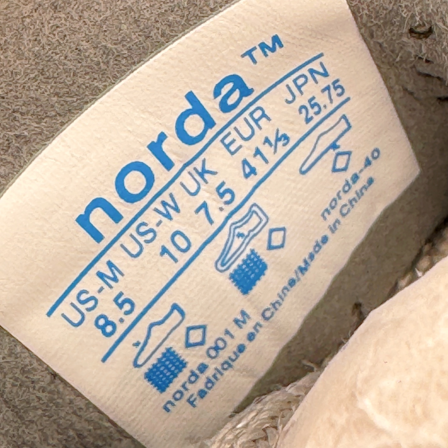 ＃SD纯原 NORDA 001 G+ 诺达轻便户外机能风运动舒适防滑耐磨低帮跑步鞋 鞋面主体后跟配色与包