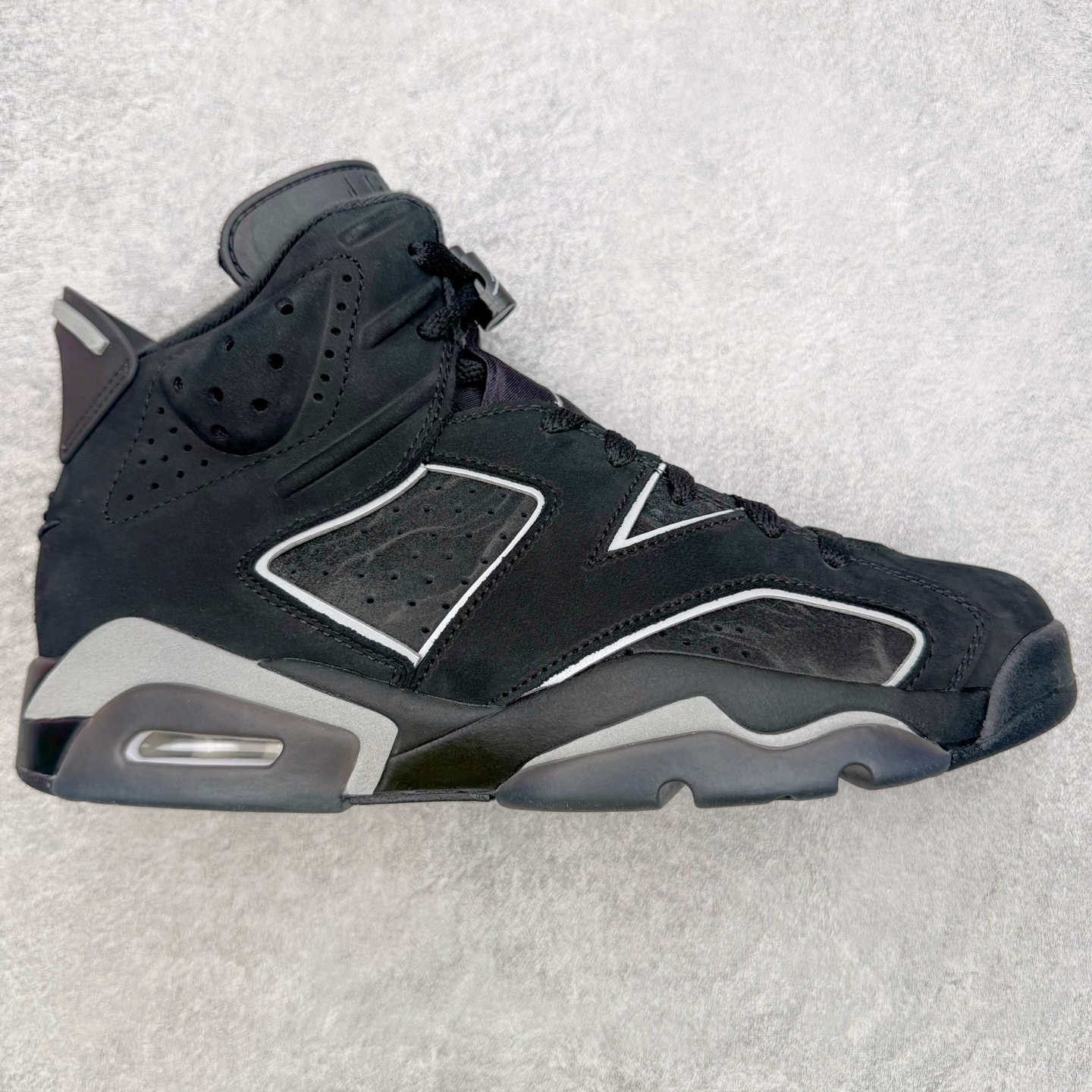 Air Jordan AJ6 Retro 毕业典礼黑银 IR2266-010 原楦原纸板开发 采购原厂皮