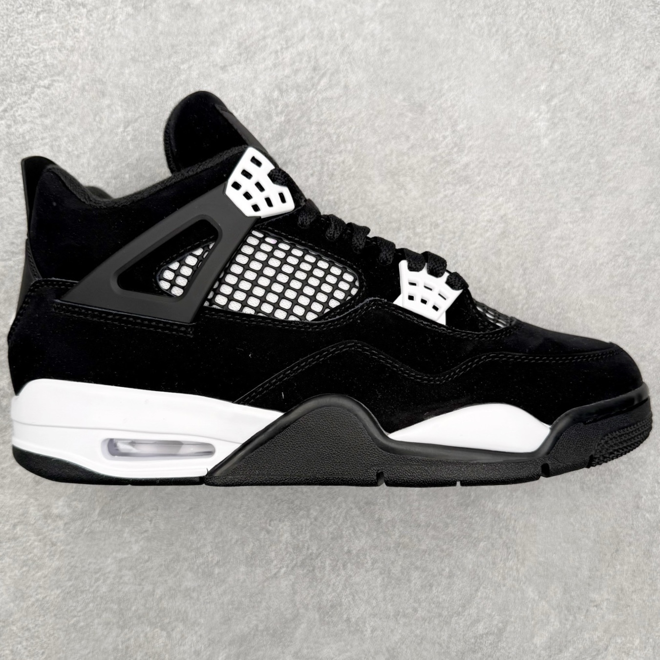 Air Jordan AJ4 Retro 黑白雷公 FQ8138-001 第一梯队最新批次 细节多次校对