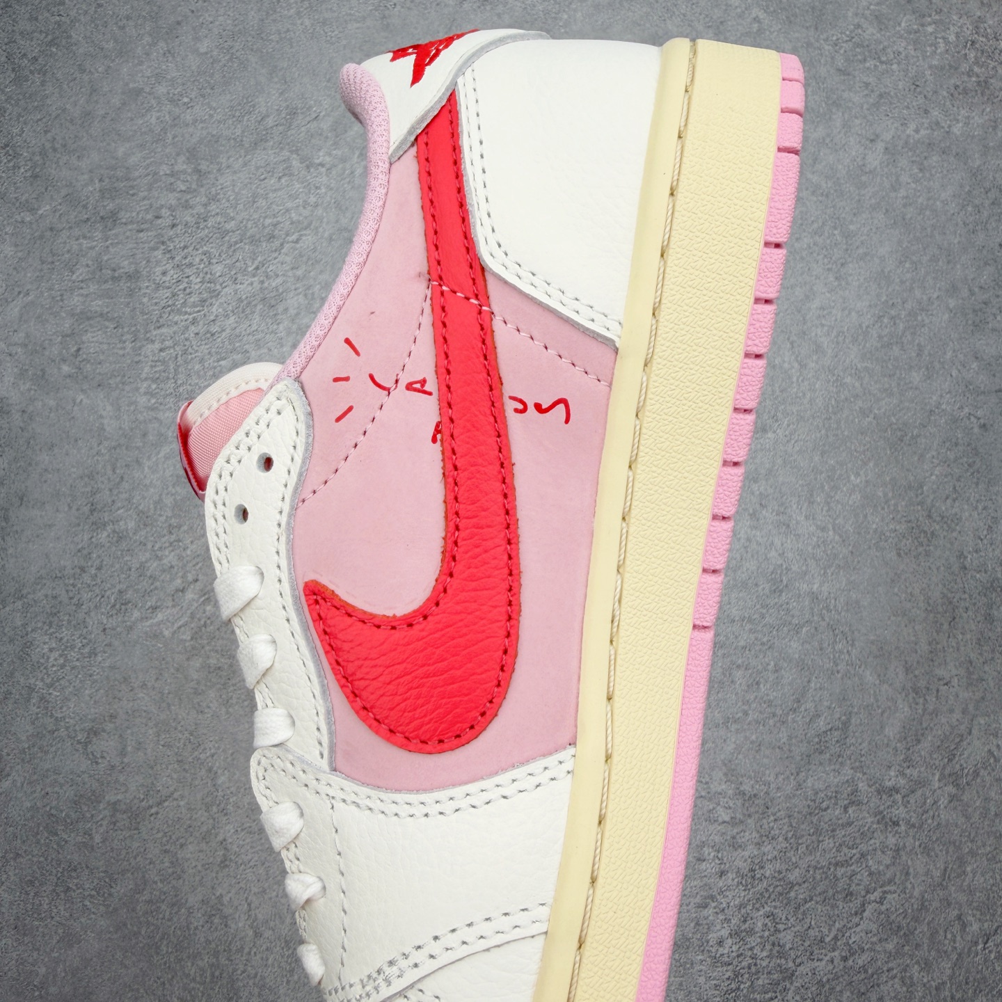Travis Scott x Air Jordan AJ1 Low OG SPTS联名倒钩低帮 粉红 I