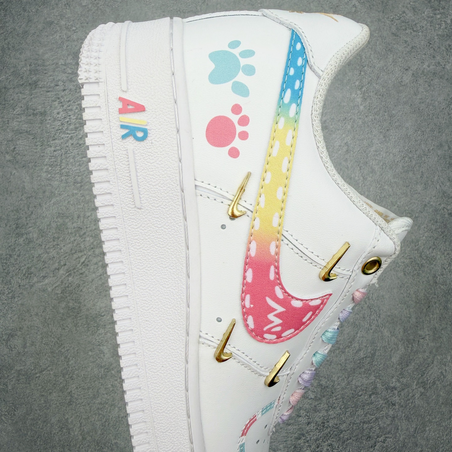 NK Air Force 1´07 Low 空军一号百搭休闲运动板鞋 DIY得物定制配色 柔软、弹性十足