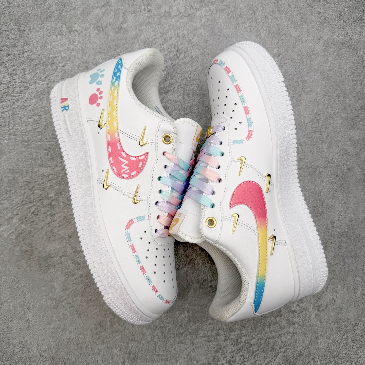NK Air Force 1´07 Low 空军一号百搭休闲运动板鞋 DIY得物定制配色 柔软、弹性十足
