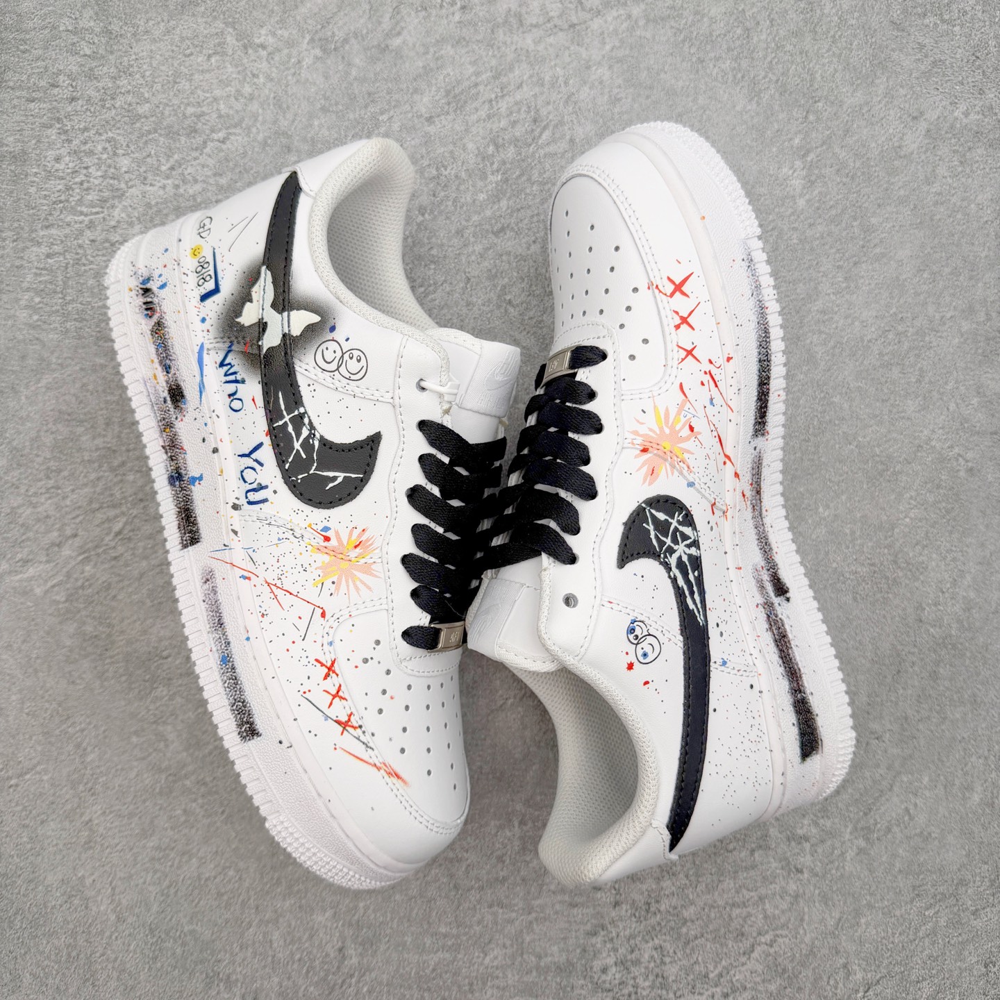 NK Air Force 1´07 Low 空军一号百搭休闲运动板鞋 DIY得物定制配色 柔软、弹性十足
